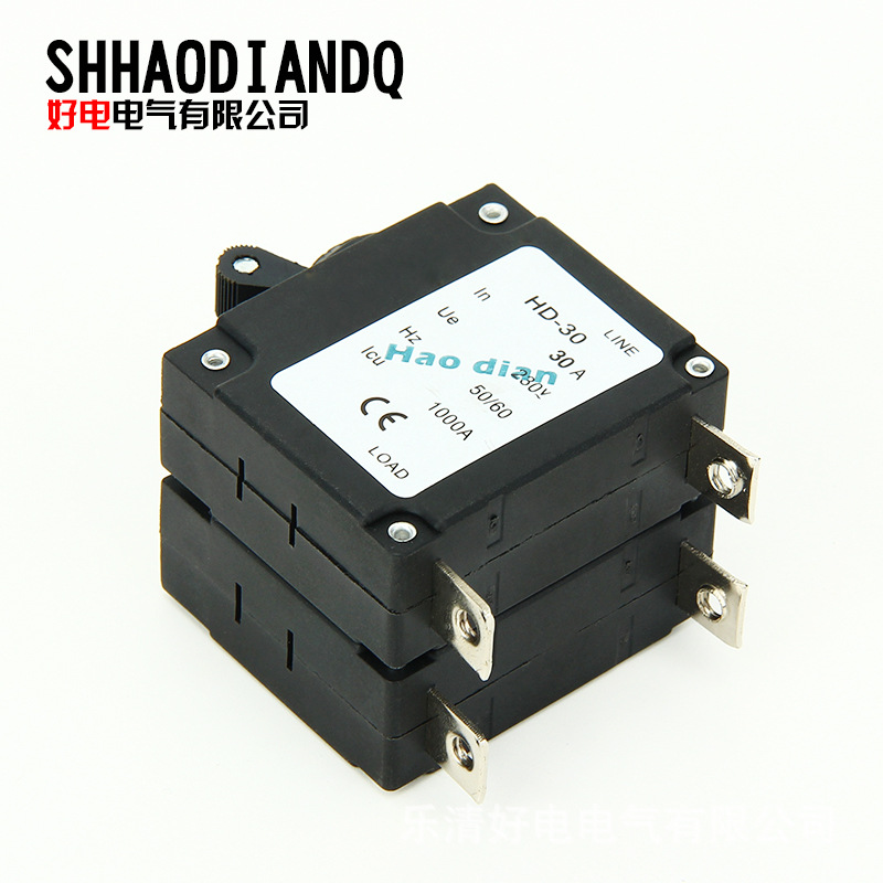 好電 低壓斷路器開關(guān)HD-30/2P 30A液壓電磁斷路器 設(shè)備保護過磁式